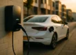 Elektrische auto laadt aan moderne laadpaal in Limburg